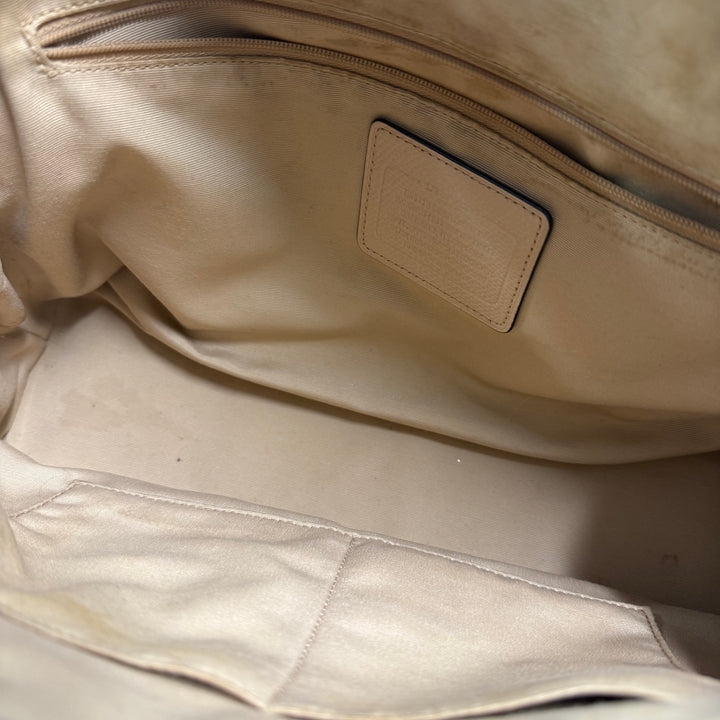 Coach Beige/Pale Pink Sierra Satchel Handbag