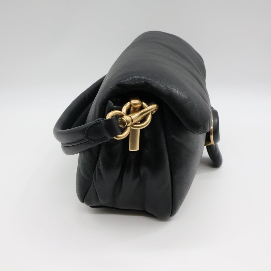 Coach Pillow Tabby 26 Black Leather Handbag