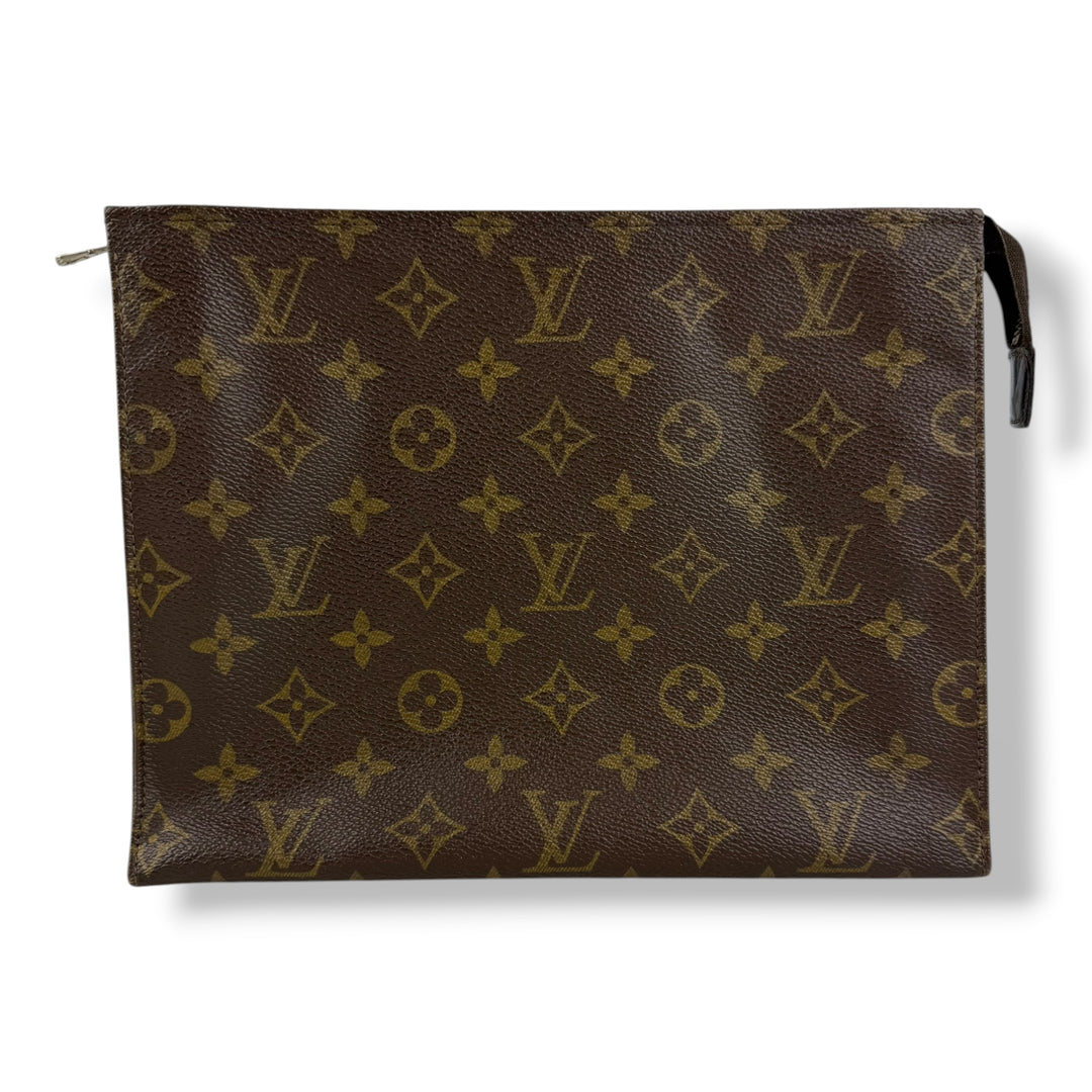 Louis Vuitton Vintage Brown Monogram Toiletry Pouch 26 Bag