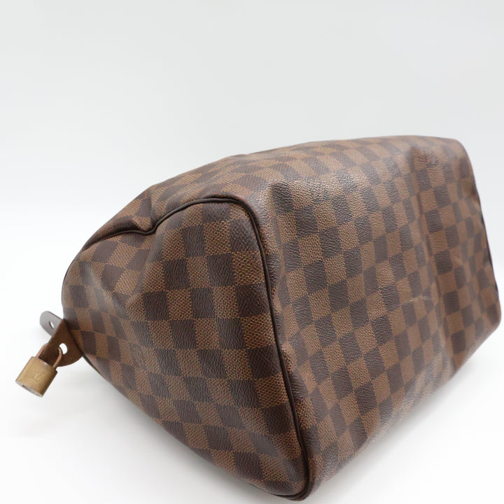 Louis Vuitton Speedy 30 Brown Damier Ebene Handbag