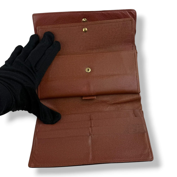Louis Vuitton Trifold Brown Monogram Femme Wallet