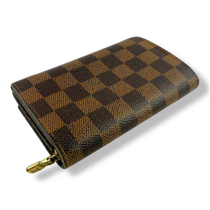 Louis Vuitton Brown Damier Compact Zippy Wallet