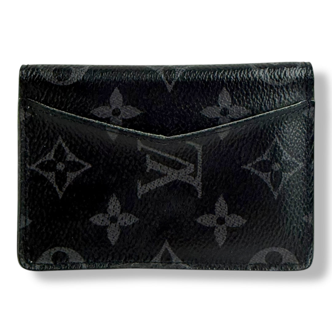 Louis Vuitton Black Monogram Eclipse Pocket Organiser Cardholder Wallet