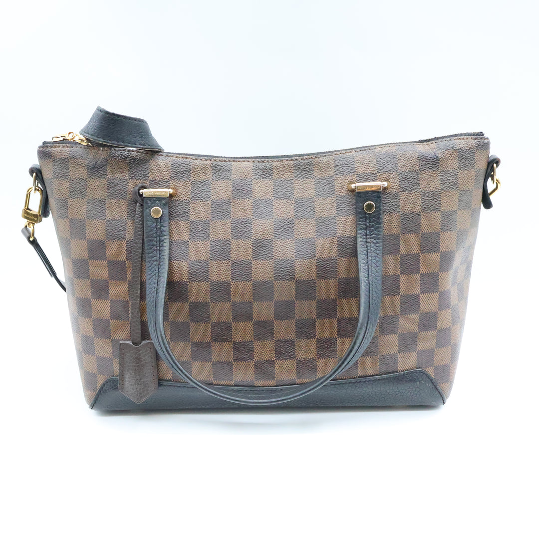Louis Vuitton Damier Ebene Brown Hyde Park Bandouliere Handbag