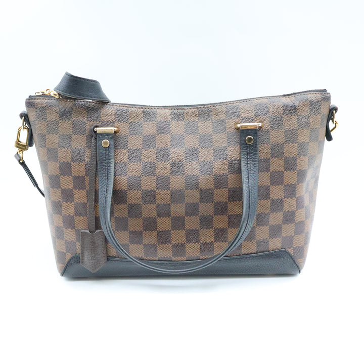 Louis Vuitton Damier Ebene Brown Hyde Park Bandouliere Handbag