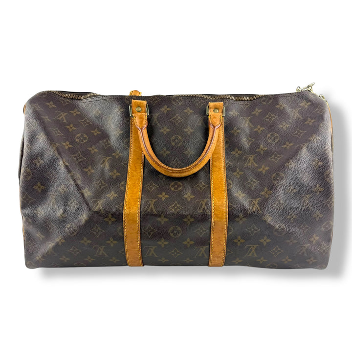 Louis Vuitton Vintage Brown Monogram 50 Keepall Duffle Bag