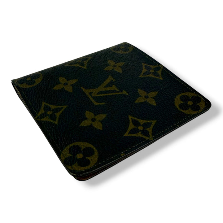Louis Vuitton Vintage Bifold Brown Monogram Wallet 7763