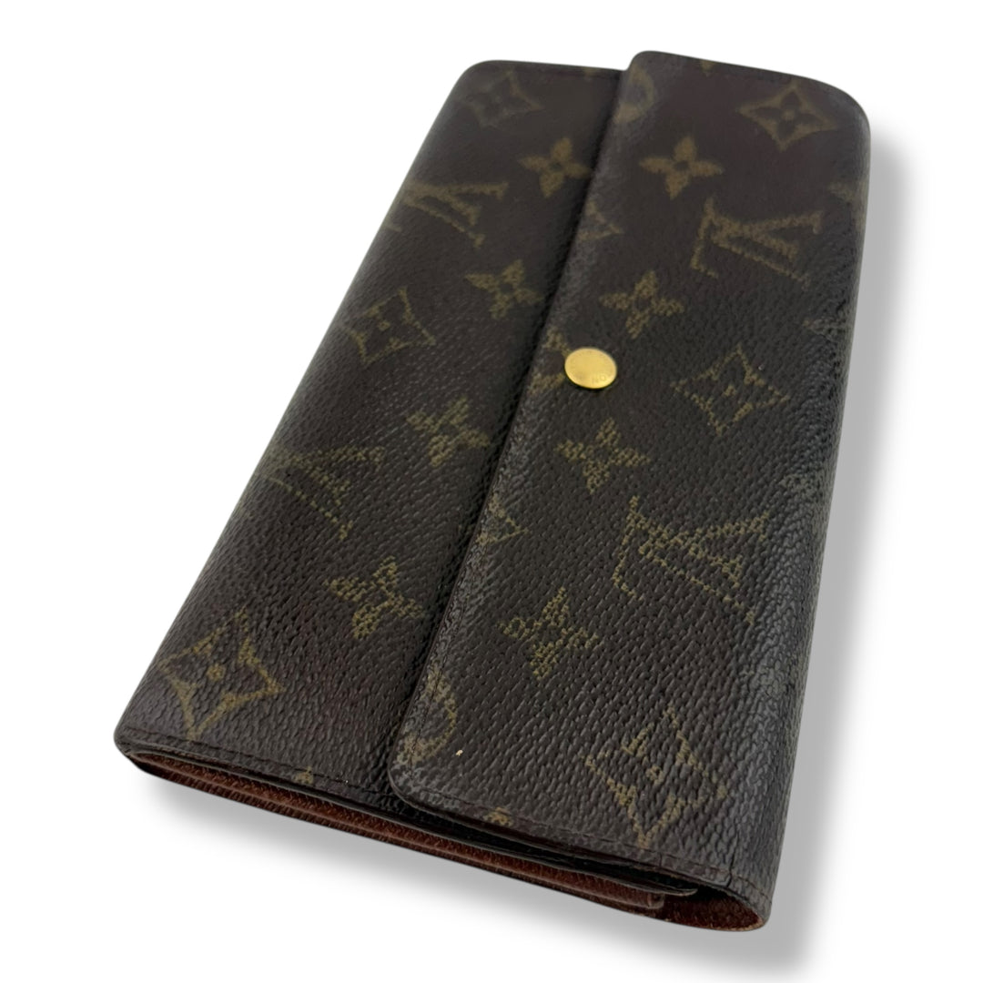 Louis Vuitton Sarah Brown Monogram Femme Wallet