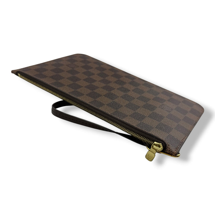 Louis Vuitton Damier Ebene Neverfull MM Clutch Pouch
