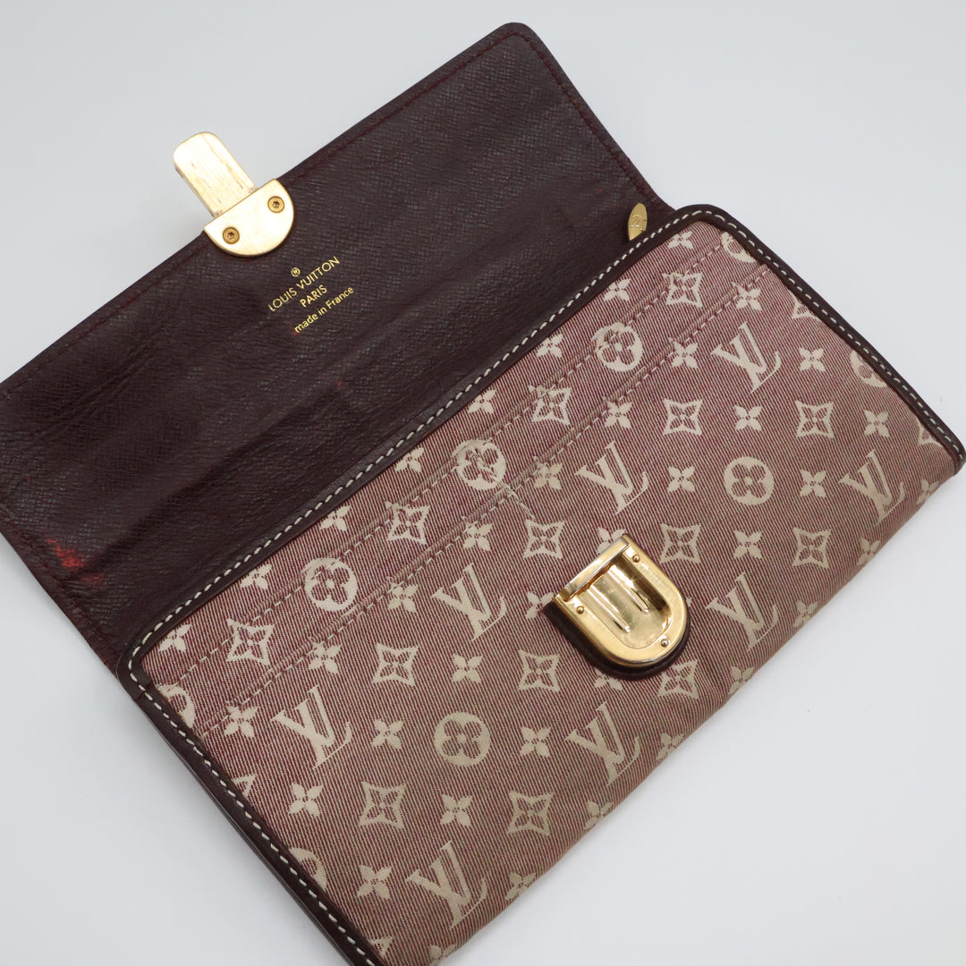 Louis Vuitton Sarah Pink Lin Femme Wallet