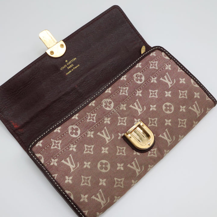 Louis Vuitton Sarah Pink Lin Femme Wallet