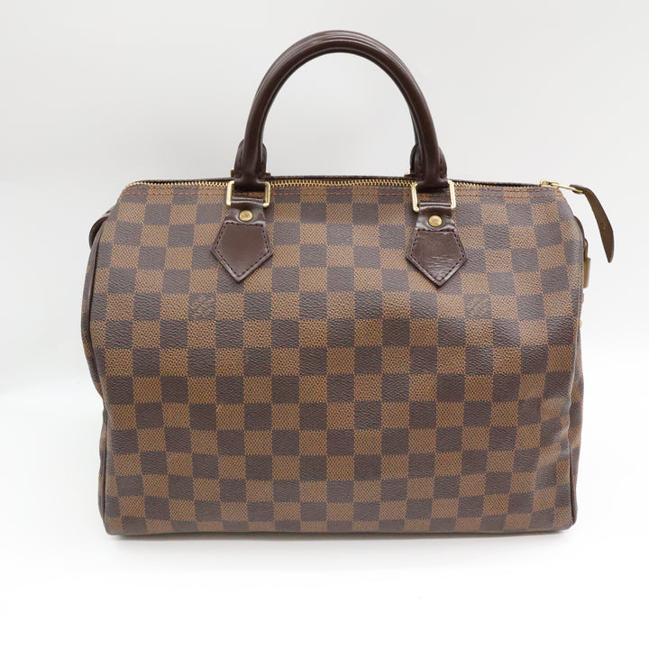 Louis Vuitton Speedy 30 Brown Damier Ebene Handbag