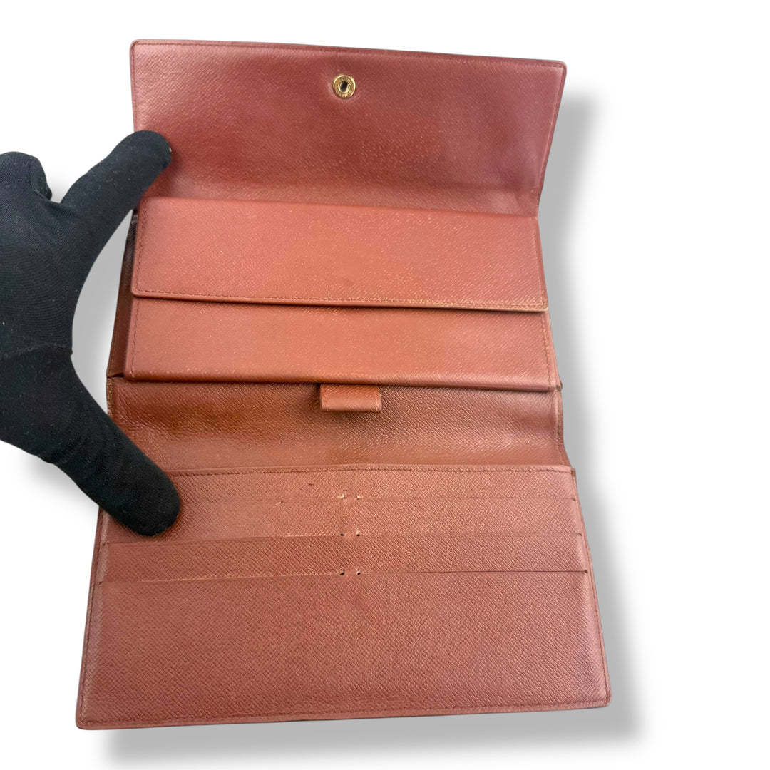 Louis Vuitton Trifold Brown Monogram Femme Wallet