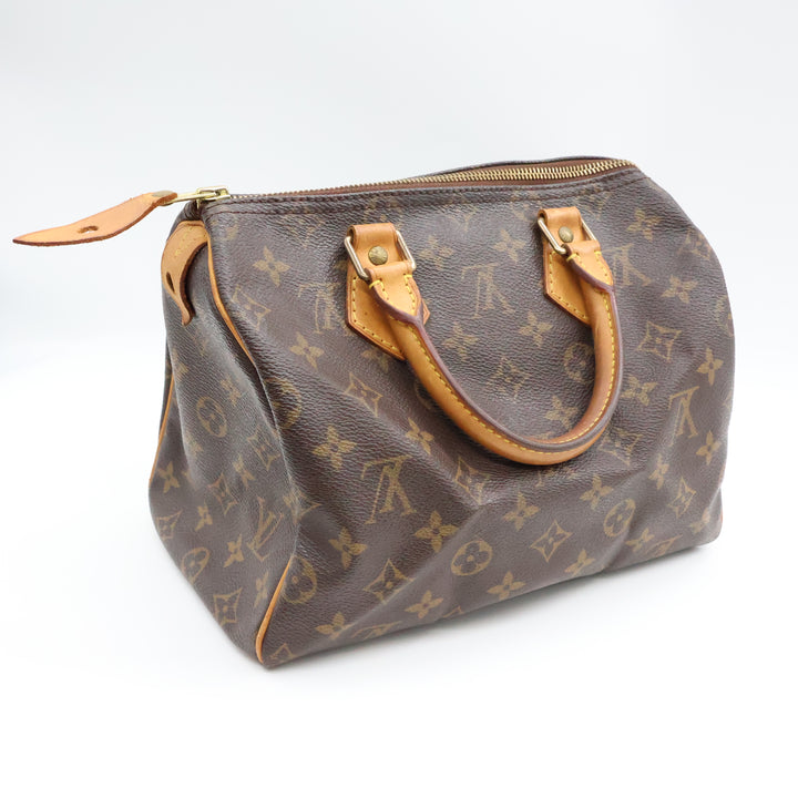 Louis Vuitton Vintage Brown Monogram Speedy 25 Handbag