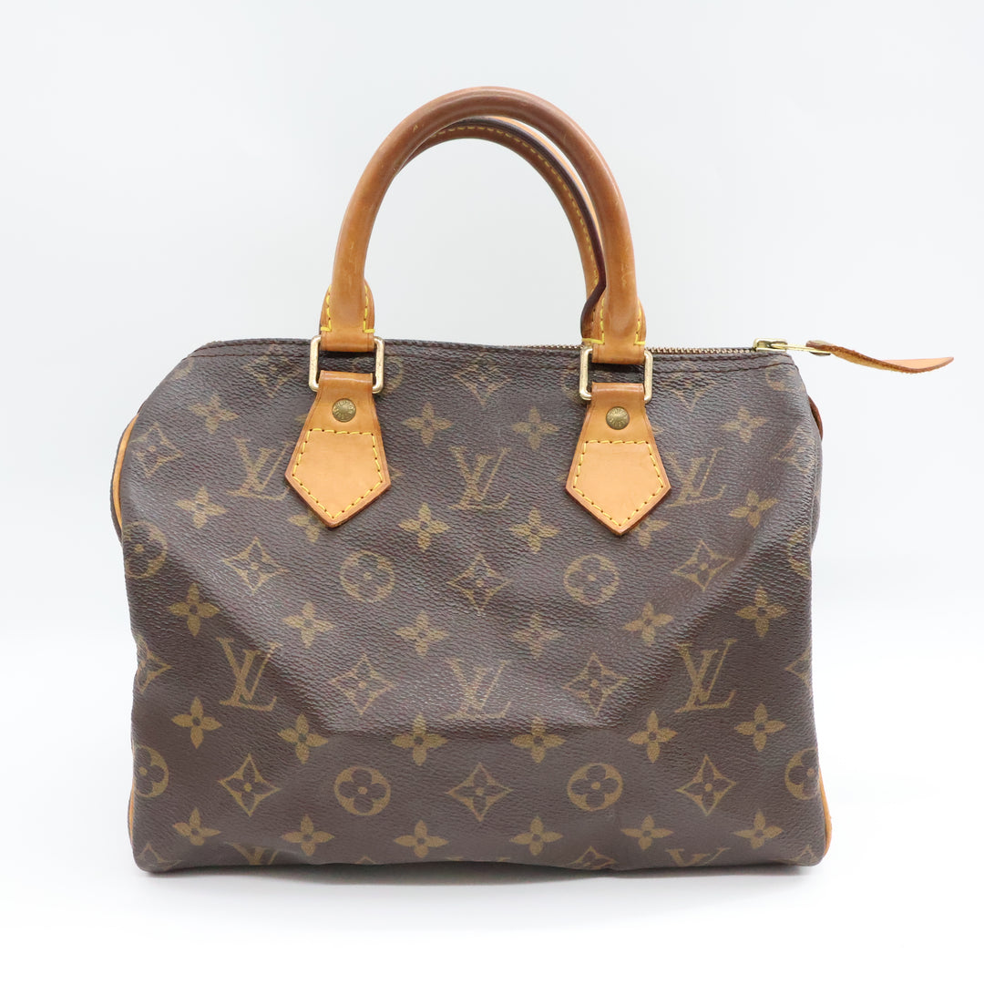 Louis Vuitton Vintage Brown Monogram Speedy 25 Handbag