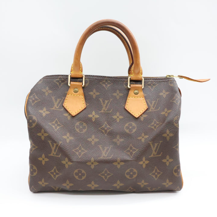 Louis Vuitton Vintage Brown Monogram Speedy 25 Handbag