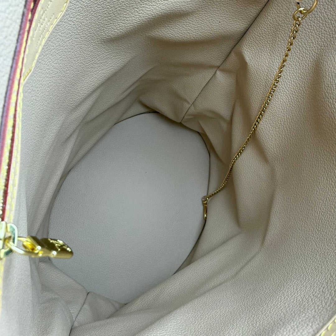 Louis Vuitton GM Bucket Tote Brown Monogram Handbag