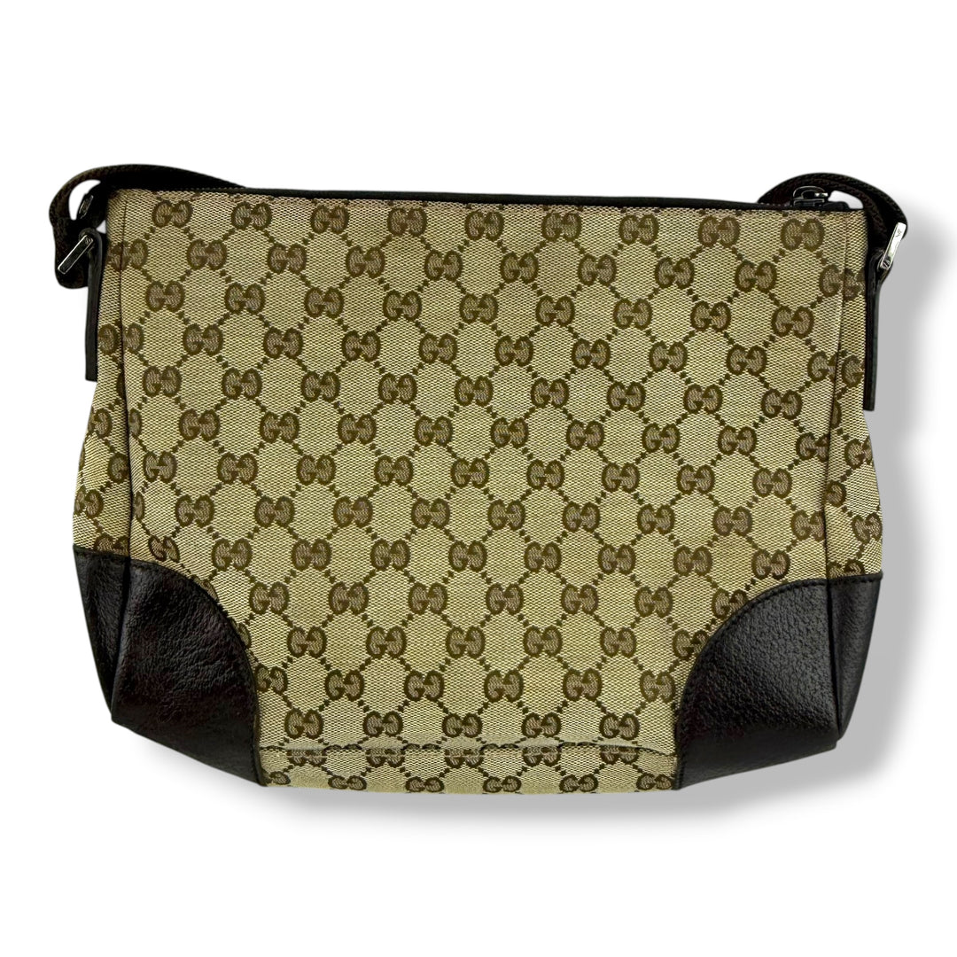 Gucci Supreme Beige Canvas Crossbody Bag