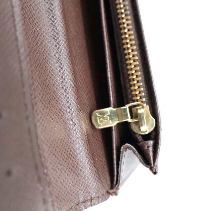 Louis Vuitton Brazza Long Bifold Brown Damier Wallet