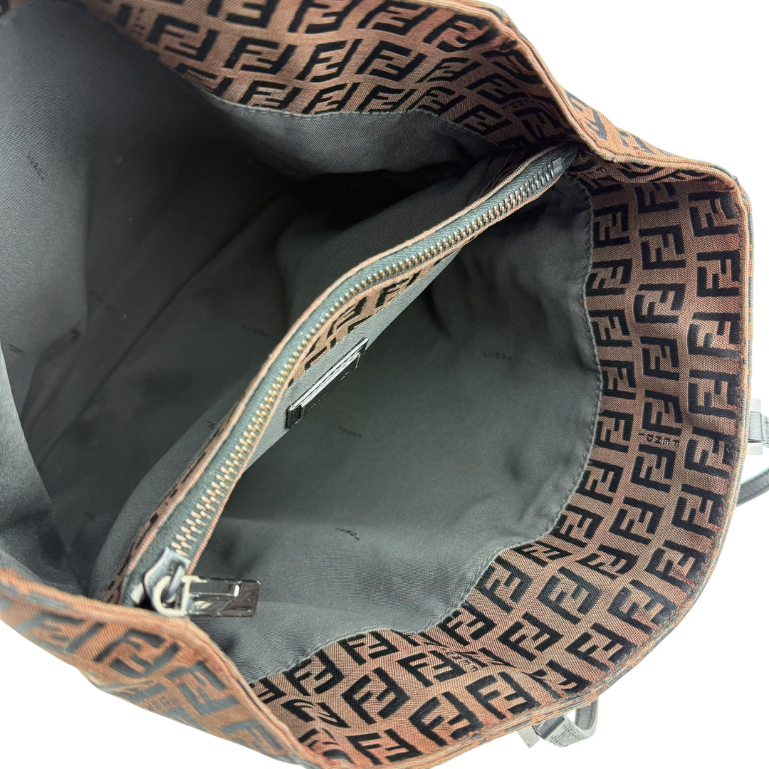 Fendi Zucca Brown Monogram Tote Handbag