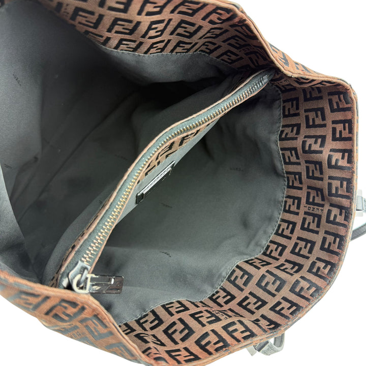 Fendi Zucca Brown Monogram Tote Handbag