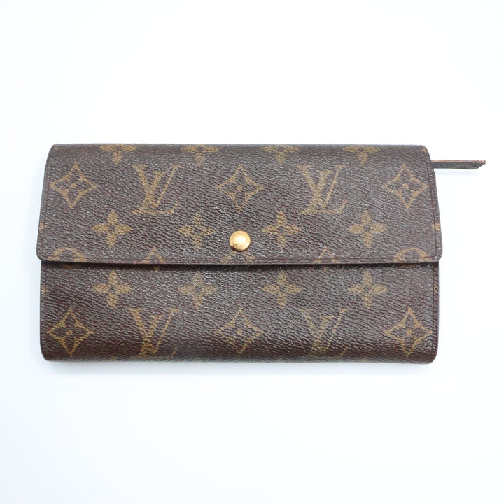 Louis Vuitton Sarah Brown Monogram Femme Wallet 8601