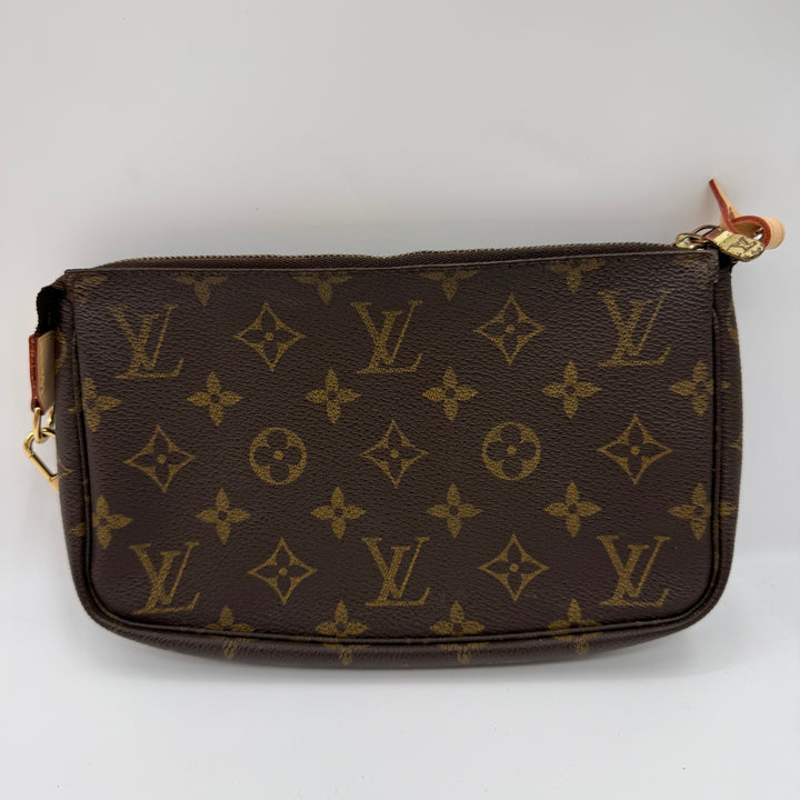 Louis Vuitton Pochette Accessories Brown Monogram Clutch Bag