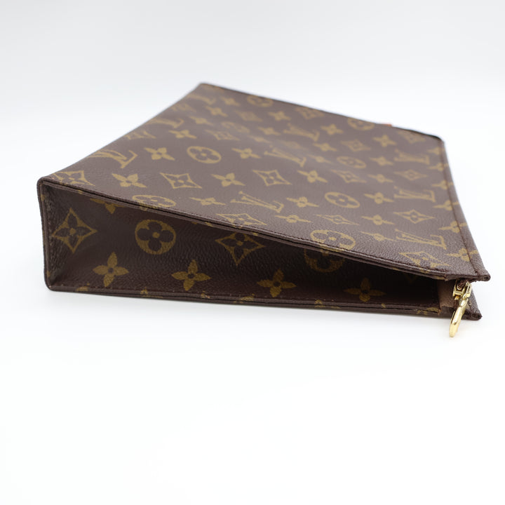 Louis Vuitton Vintage Brown Monogram Toiletry Pouch 26 Bag
