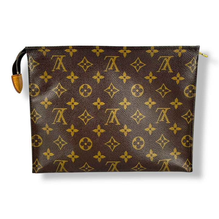 Louis Vuitton Vintage Brown Monogram Toiletry Pouch 26 Bag