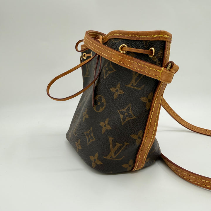 Louis Vuitton Nano Noe Brown Monogram Handbag