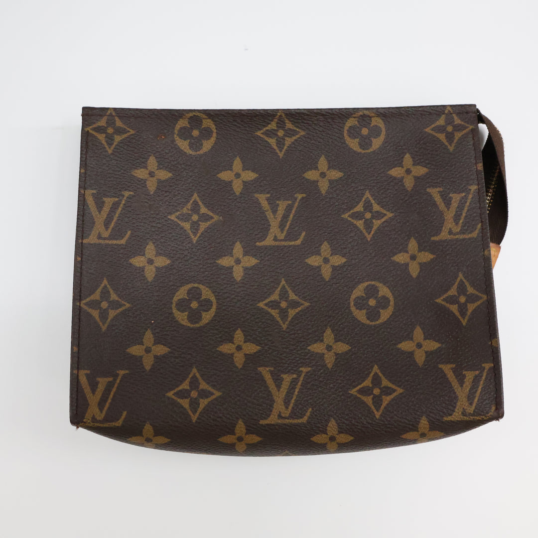 Louis Vuitton Brown Monogram Toiletry Pouch 19 Bag