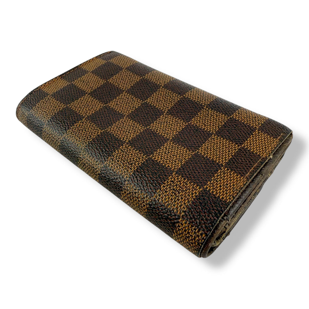 Louis Vuitton Brown Damier Compact Zippy Wallet