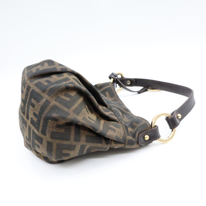 Fendi Zucca Hobo FF Monogram Mini Chef Handbag