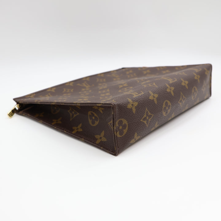 Louis Vuitton Vintage Brown Monogram Toiletry Pouch 26 Bag