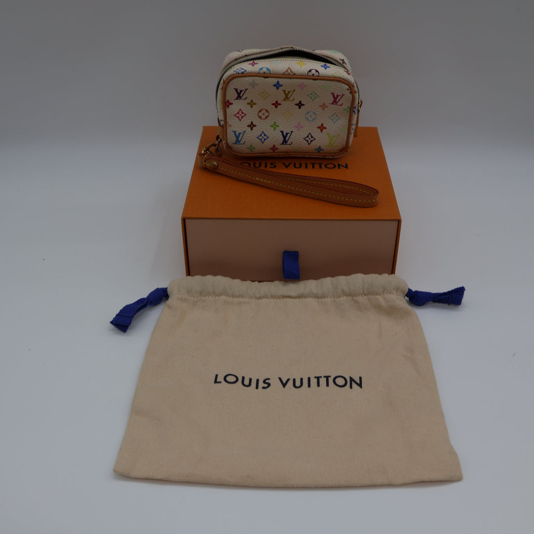 Louis Vuitton White Murakami Wapity PM Pouch