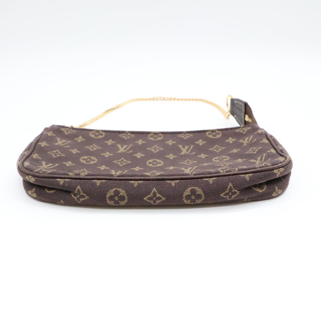 Louis Vuitton Medium Pochette Accessories Lin Monogram Clutch Bag