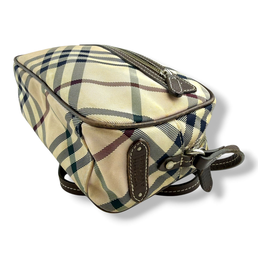 Burberry Beige Vintage Canvas Crossbody Bag