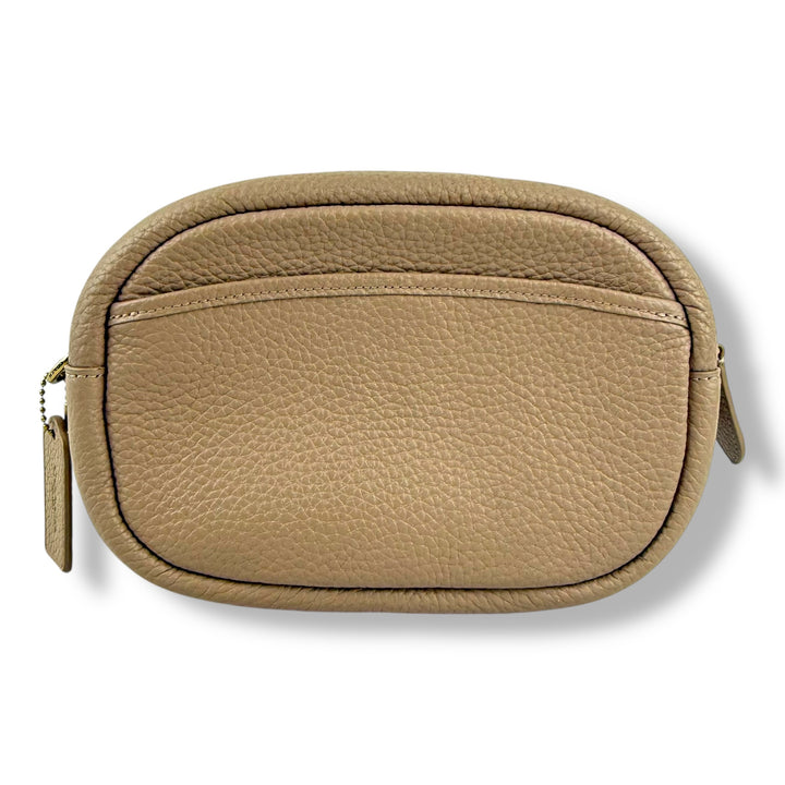 Coach Camera Soft Pebble Beige Crossbody Handbag