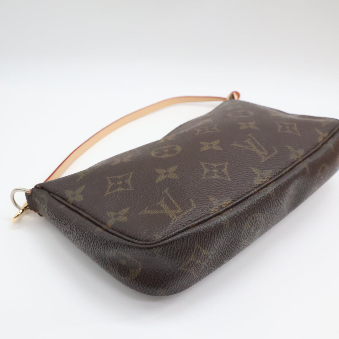 Louis Vuitton Pochette Accessories Brown Monogram Clutch Bag