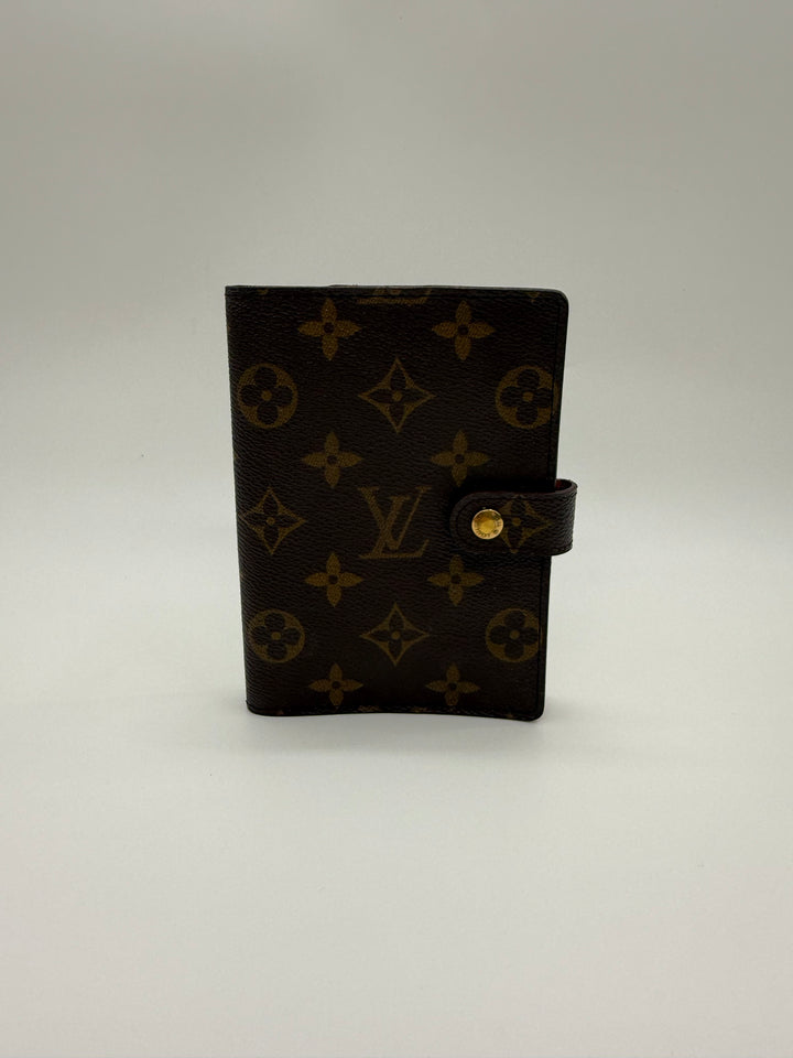 Louis Vuitton Brown Monogram PM Ring Agenda Wallet