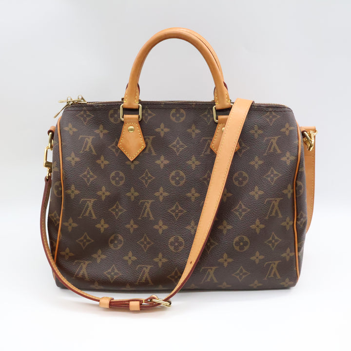 Louis Vuitton Brown Monogram Speedy Bandouliere 30 Handbag
