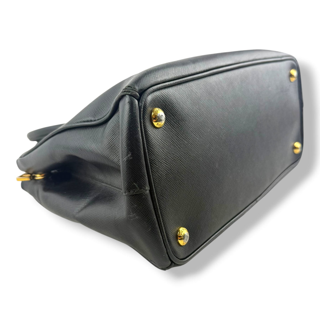Prada Galleria Saffiano Tote Black Leather Handbag