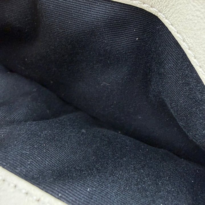 Saint Laurent Becky Cream Lambskin Handbag