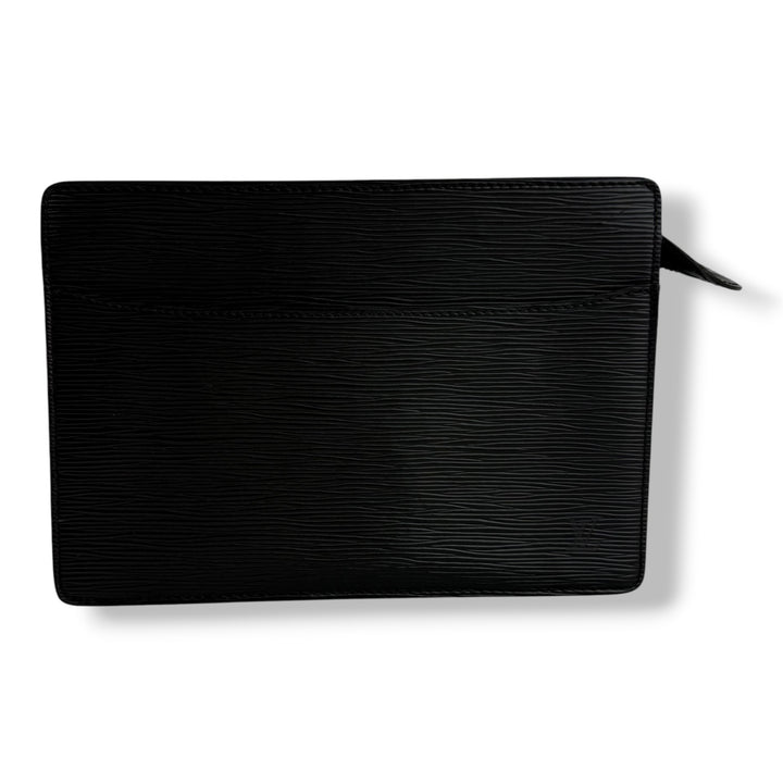 Louis Vuitton Black Epi Pochette Homme Clutch Bag