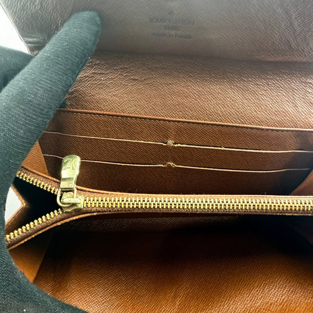 Louis Vuitton Sarah Brown Monogram Femme Wallet