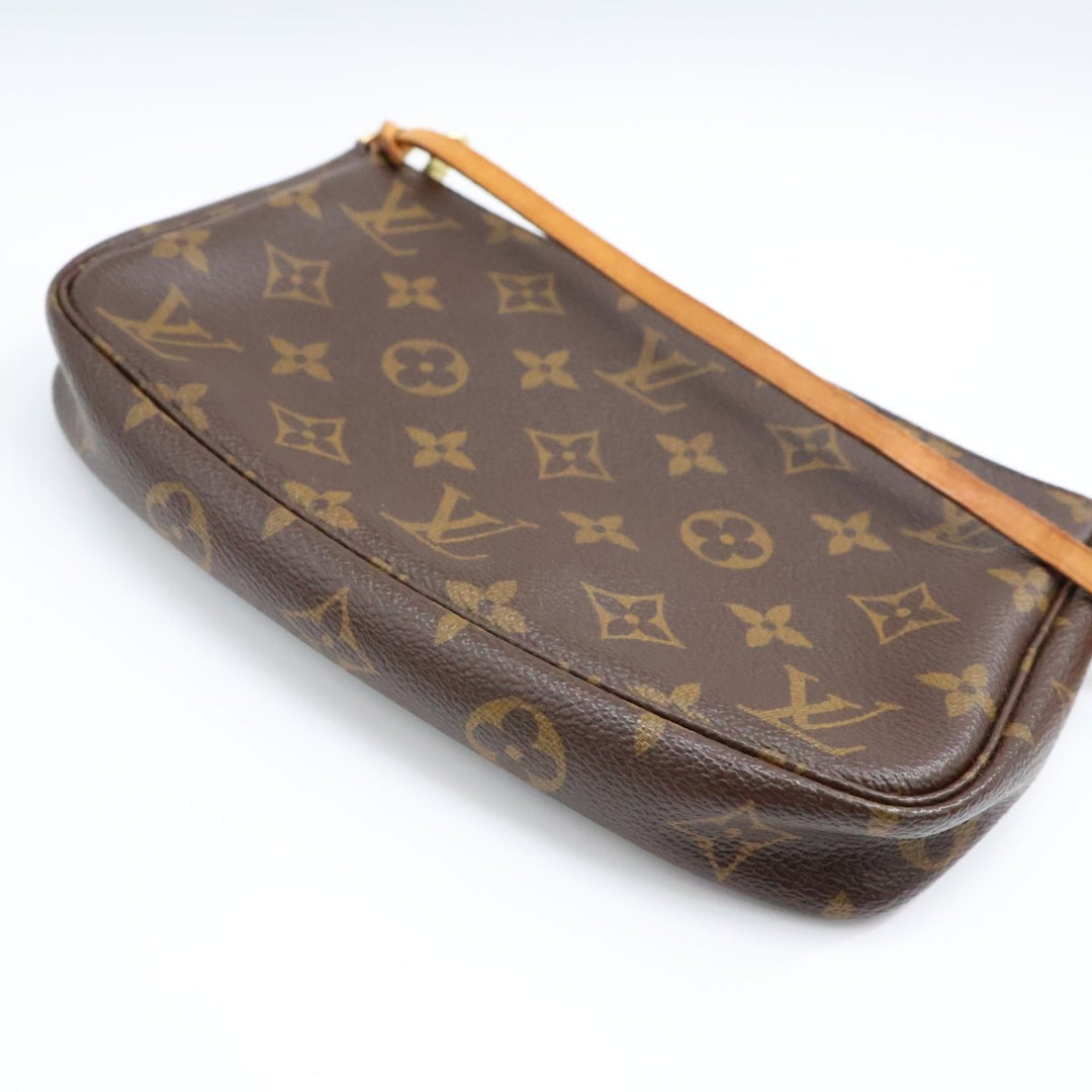 Louis Vuitton Pochette Accessories Brown Monogram Clutch Bag