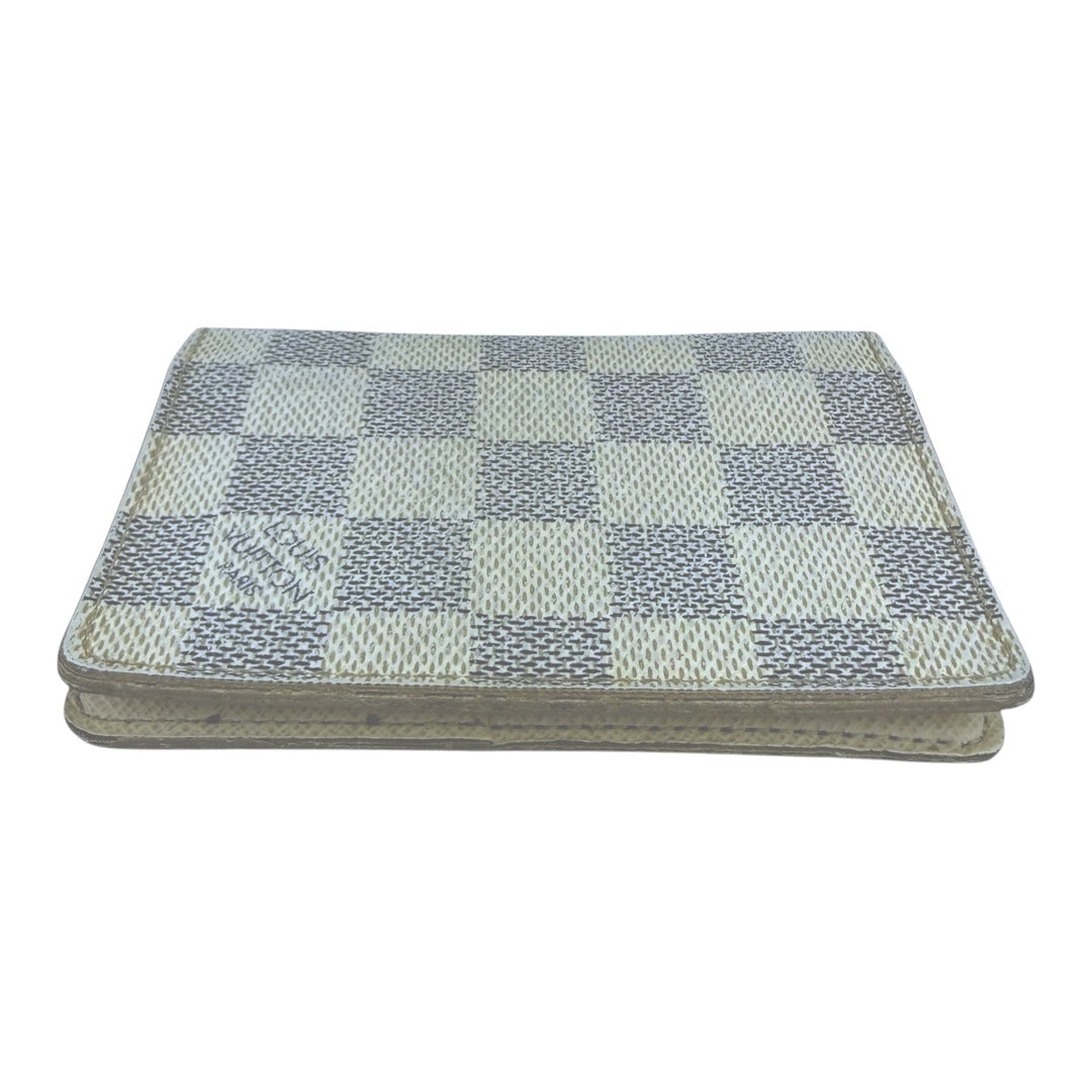Louis Vuitton Pocket Organiser Azur Damier Leather