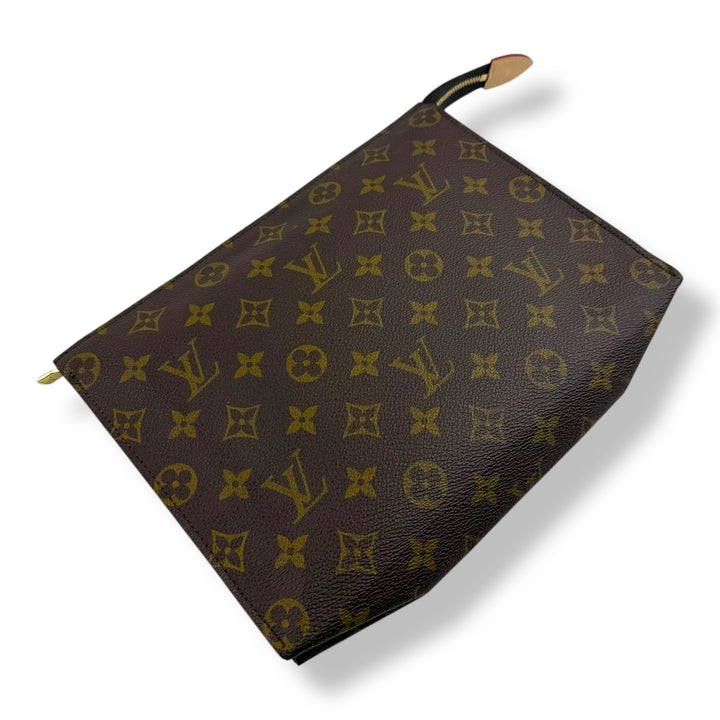 Louis Vuitton Vintage Brown Monogram Toiletry Pouch 26 Bag