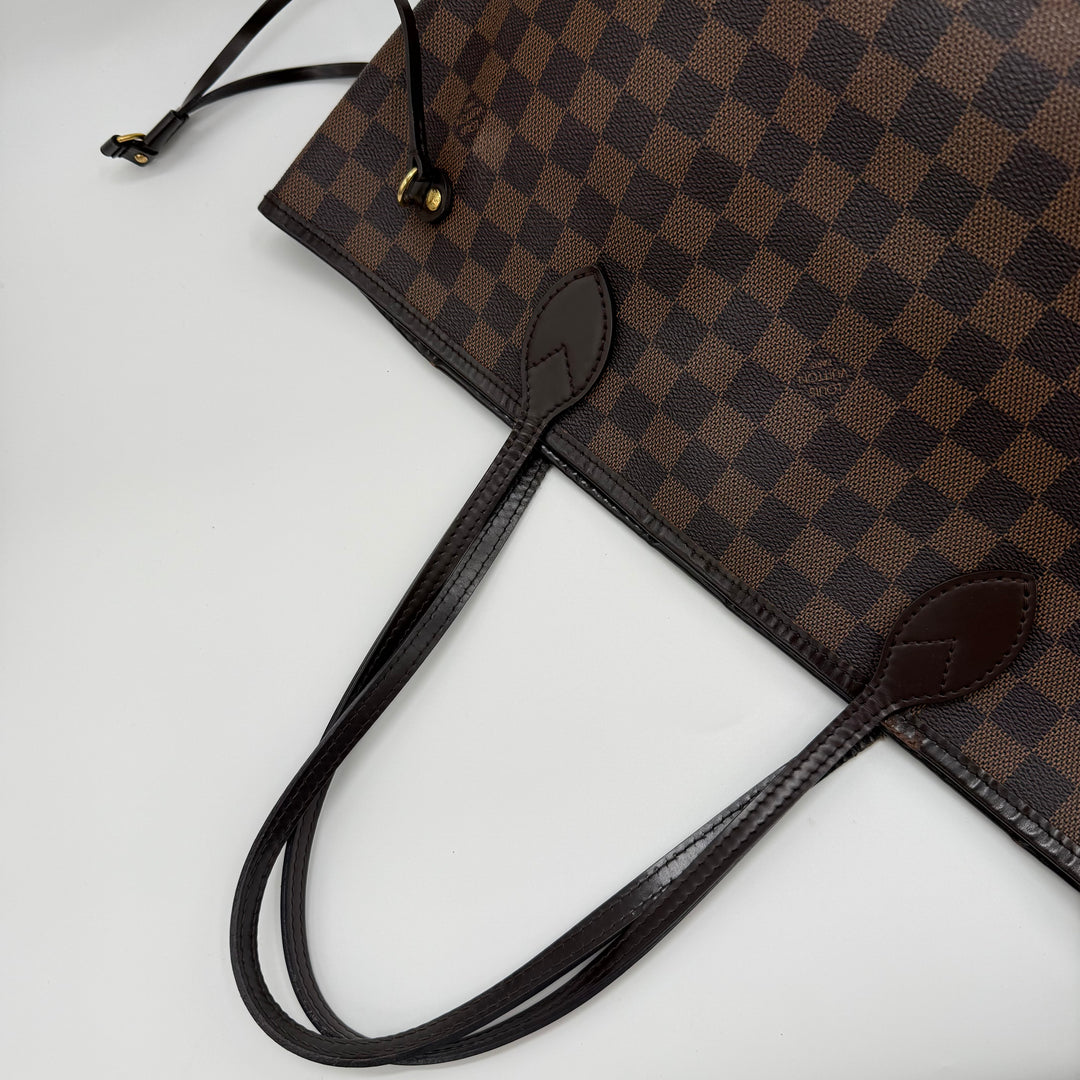 Louis Vuitton Brown Damier Neverfull MM Handbag
