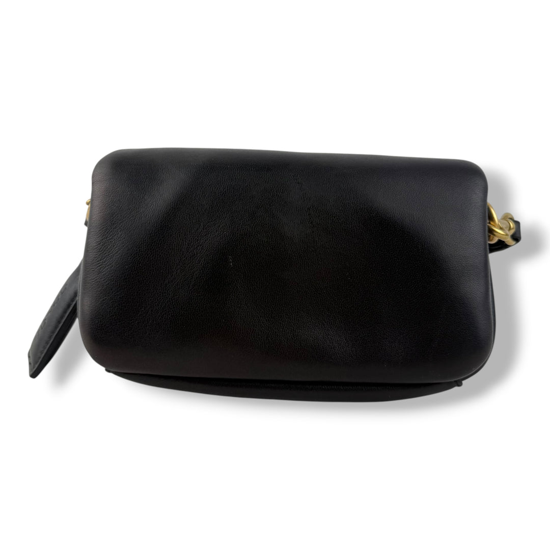 Coach Pillow Tabby 18 Black Leather Handbag